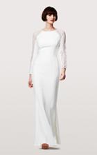 Daymor Couture - Dazzling Diamond Sleeved Evening Dress 161