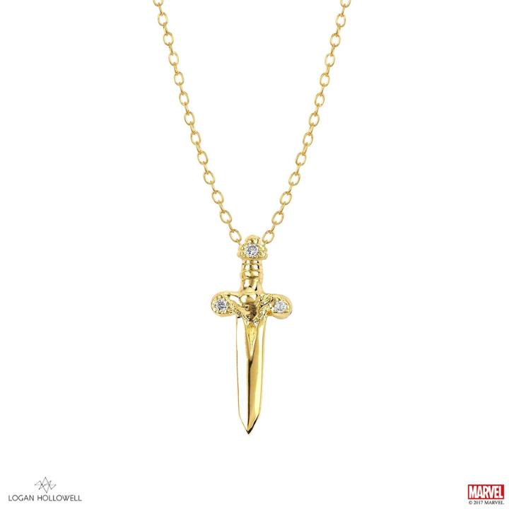 Logan Hollowell - Hela Dagger Pendant With Diamonds