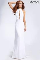 Jovani - 21581 Sleeveless Keyhole Cutout Bodice Sheath Gown