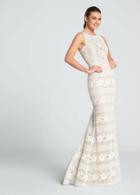 Ellie Wilde - Ew21714 Sleeveless Lace Floral Sheath Long Dress