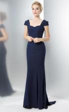 Marsoni By Colors - M130 Sweetheart Cap Sleeves Long Dress
