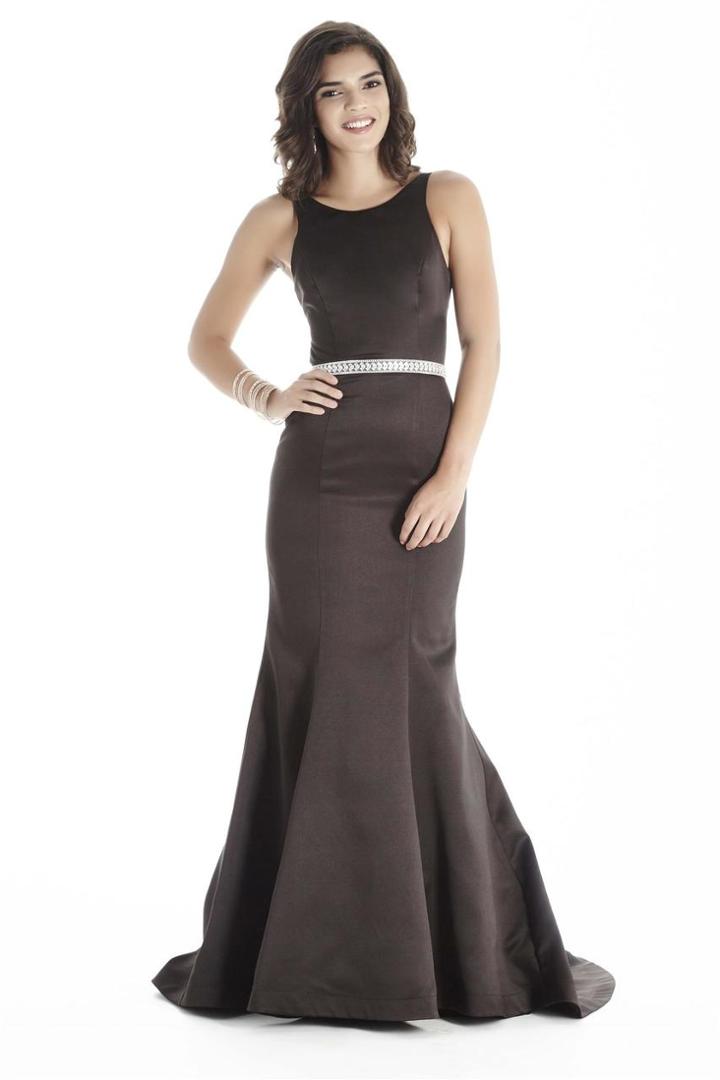 Jolene Collection - E17046 Scoop Neck Embellished Mermaid Gown