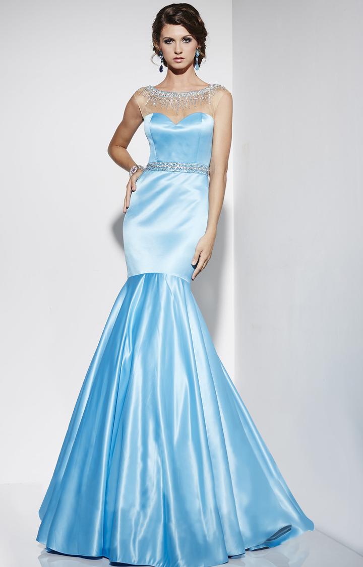 Studio 17 - 12542 Illusion Bateau Mermaid Dress