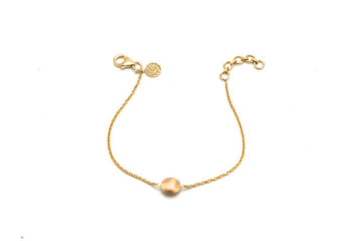 Tresor Collection - 18k Yellow Gold Plain Lente Bracelet