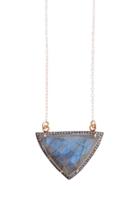 Heather Gardner - Labradorite Pave Diamond Gemstone Necklace