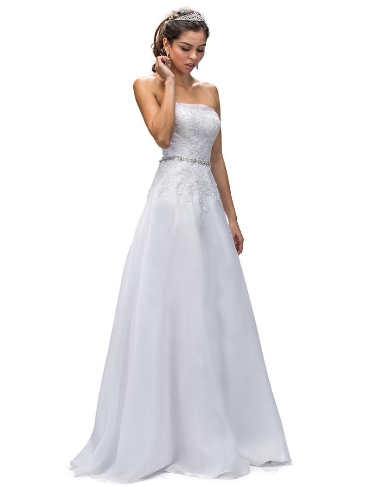 Dancing Queen - Gorgeous Strapless Dress With Silver Belt 9175
