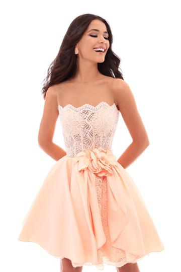 Tarik Ediz - 50211 Illusion Jewel A-line Dress