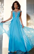 Panoply - 14636 Bedazzled Off Shoulder A-line Dress