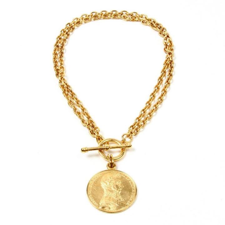 Ben-amun - Moroccan Coin Toggle Necklace