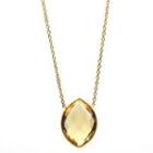 Tresor Collection - 18k Yg Necklace With Citrine Marquies