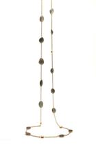 Tresor Collection - Labradorite Long Lente Necklace In 18k Yellow Gold