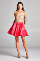 Aspeed - S1707 Strapless Embellished A-line Homecoming Dress