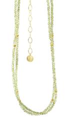 Nina Nguyen Jewelry - August Peridot Birthstone Harmony Long Vermeil Necklette