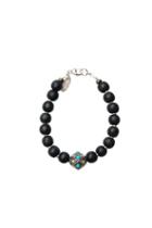 Heather Gardner - Rose Cut Diamonds Turquoise Bracelet