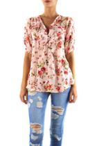 Johanne Beck - Ruffle Front Blouse S/s