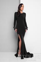 Terani Evening - Elegant Long Sleeve Mermaid Dress 1712e3647