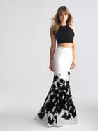Madison James - 18-683 Two Piece Halter Mermaid Dress
