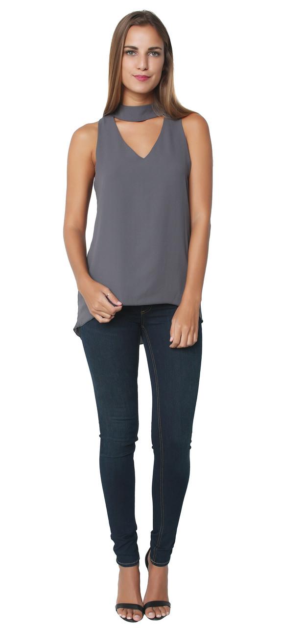 Veronica M - Choker Neck Tank