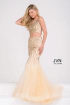 Jovani - Two Piece Trumpet Prom Dress Jvn36889