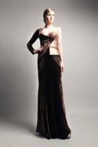 Beside Couture By Gemy - Cpf13 3642 One Shoulder Sleeve Bustier Dress