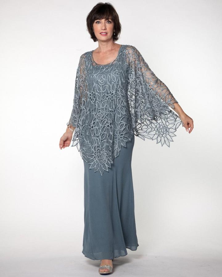 Soulmates - C881 Silk Croched Poncho