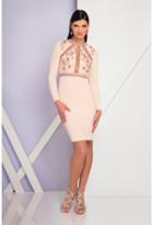 Terani Evening - 1721c4004 Embellished Jewel Sheath Dress