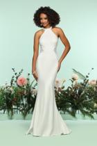 Zoey Grey - 31126 Sleeveless Lace Halter Sheath Dress
