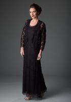 Soulmates - 1603 Soutache Lace Embroidered Dress And Jacket Gown