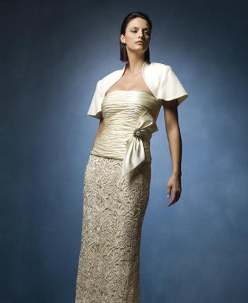 Daymor Couture - 8019 Strapless Ruched Evening Gown