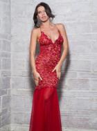 Baccio Couture - Emily Painted Long Dress