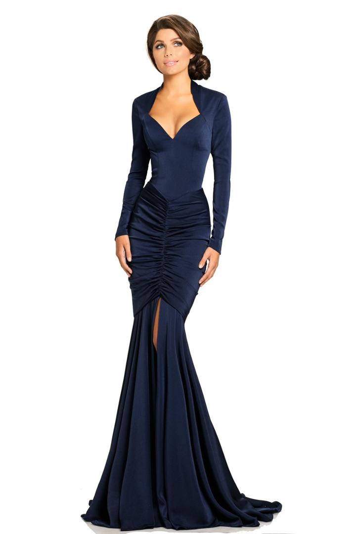 Johnathan Kayne - 8093 Queen Anne Neckline Mermaid Gown