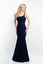 Blush - 11519 Fitted Lace Evening Dress