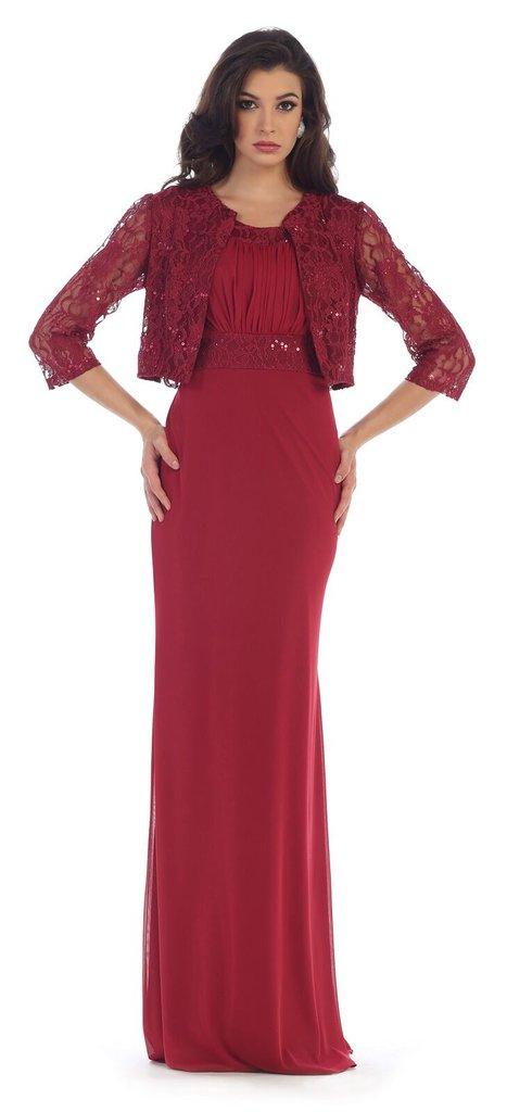 Sleeveless Sequins Chiffon Long Dress With Lace Jacket