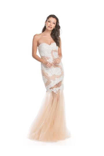 Aspeed - L1648 Strapless Embellished Fitted Prom Dress