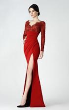 Saiid Kobeisy - Embellished V-neck Sheath Dress 2927