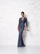 Cameron Blake By Mon Cheri - 112632 Two Piece Dress In Wine Turquoise
