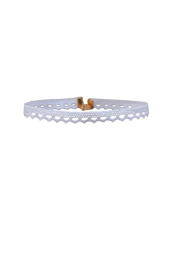 Heather Gardner - Aster Lace Choker In White