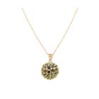 Tresor Collection - Chrome Diopside Sphere On Diamond Loop Pendant In 18k Yellow Gold