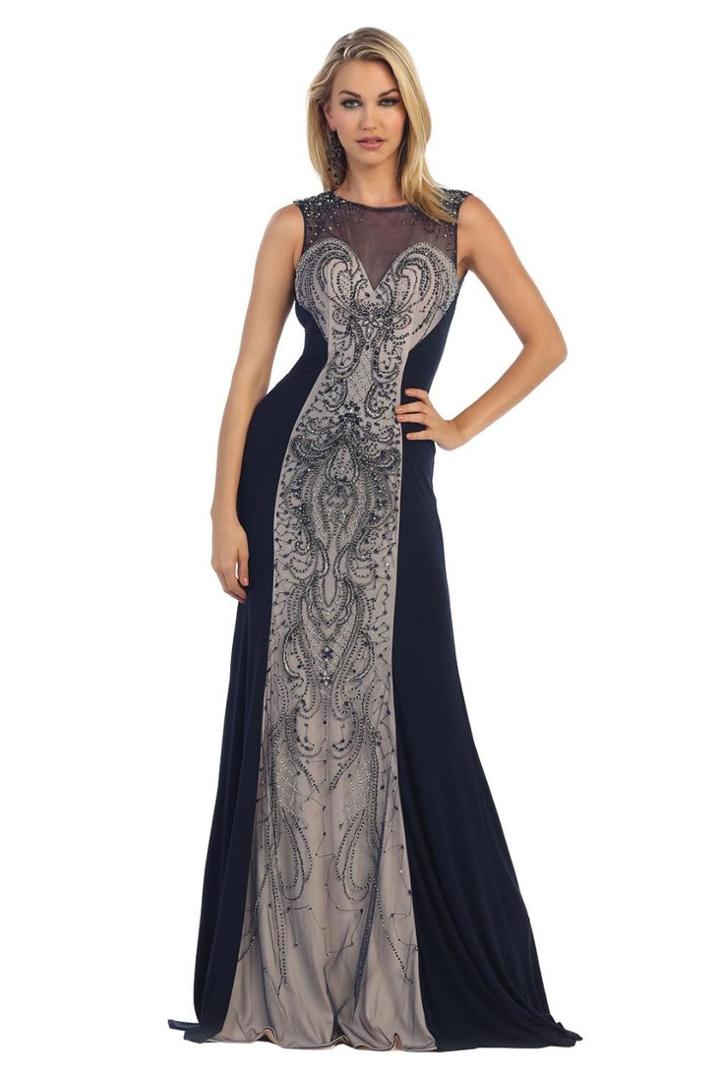 May Queen - Elegant A-line Open Back Dress Rq7333