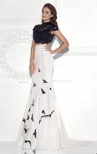 Tarik Ediz - Lace Top Two-piece Long Dress 92808