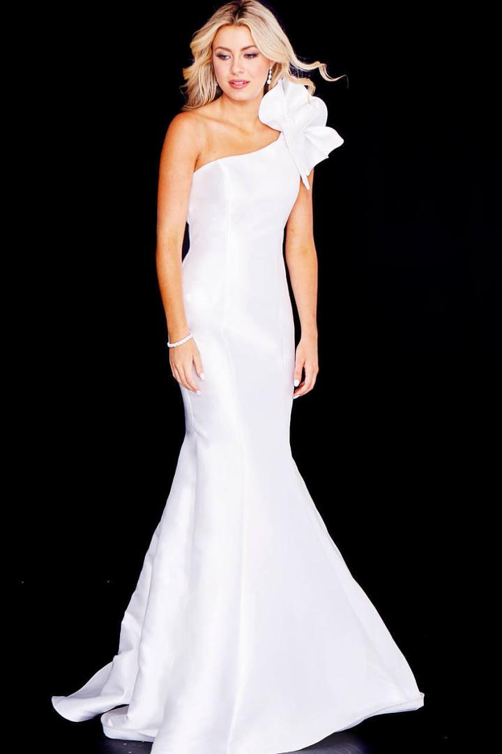 Jovani - Jvn57913 Oversized Floral Ruffle Mermaid Gown