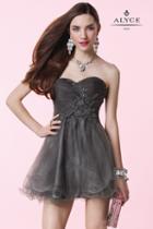 Alyce Paris Homecoming - 3649 Dress In Dark Gray