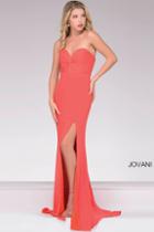 Jovani - Fitted Chiffon And Jersey Strapless Prom Dress 48795