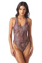 Montce Swim - Leopard Print Denise Austin One Piece