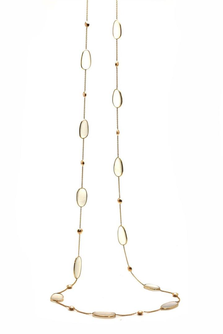 Tresor Collection - White Moonstone Necklace In 18k Yellow Gold 4811822148