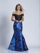 Dave & Johnny - A5603 Off Shoulder Fitted Mermaid Gown