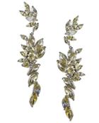 Cz By Kenneth Jay Lane - Cascading Canary Statement Earrings