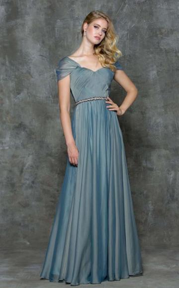 Marsoni By Colors - M172 Grecian Chiffon A-line Gown