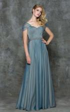 Marsoni By Colors - M172 Grecian Chiffon A-line Gown