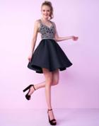 Mac Duggal Homecoming - 66265n Embellished Sweetheart Mini Dress